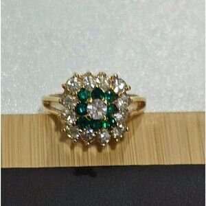 Vintage 18k HGE gold ring, jewelry, rings, 028